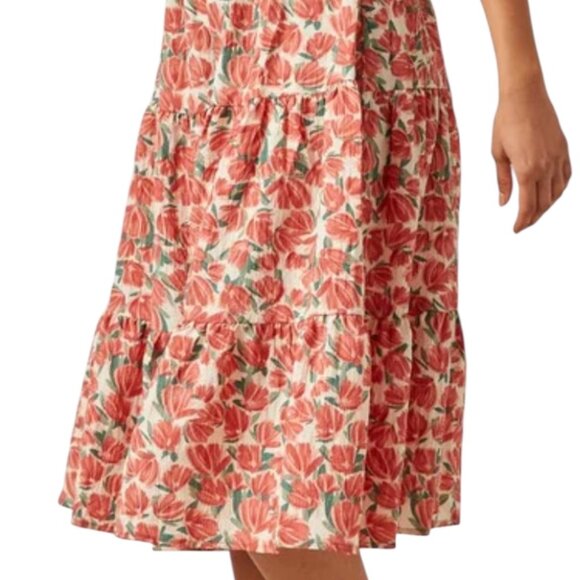 Baltic Born Floral Midi Dress - Pink and Green - Picture 4 of 13